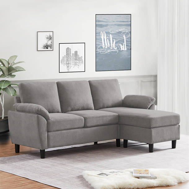 Ebern Designs Darlyene 79" Wide Reversible Sofa & Chaise with Ottoman